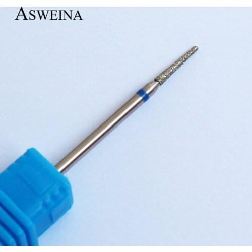 ASWEINA 1 PCS 3/32" Diamond Burrs Drill Bit Nails Stainless Steel Handle Cutter For Manicure Professional Remove Nail Gel Tools