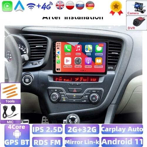 9'' IPS Android Car Multimedia Player Auto Radio Stereo Audio For KIA K5 2010 2011 2012 2013 2014 2015 GPS Navigation DVR USB