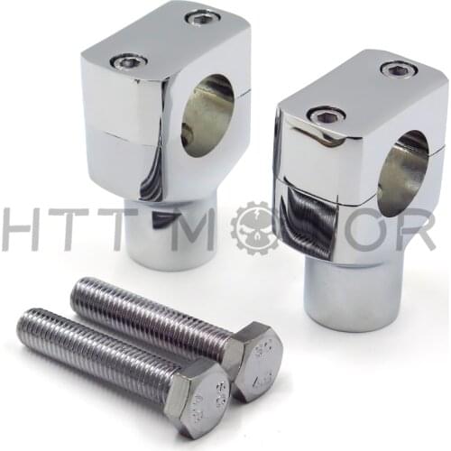Aftermarket free shipping motorcycle parts 1" Chrome Motorcycle Handlebar Risers for Harley Davidson Sportster Softail