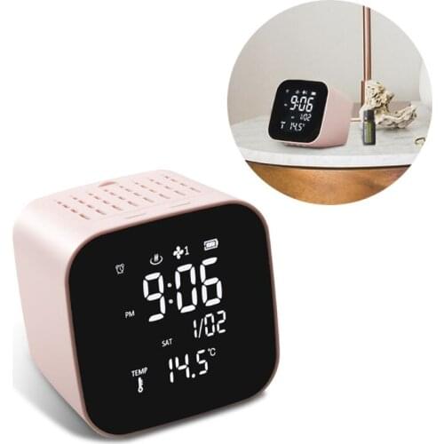 M89B Clock Alarm Clock Perpetual Calendar Thermometer Essential Oil Aroma Diffuser Digital LCD Temperature Meter Clock
