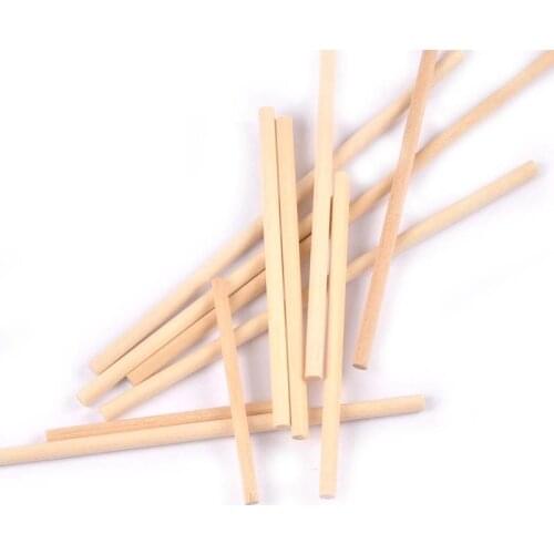 Round Wooden Stick For Kids Educational Toys Building Model Woodworking Handmade Arts Wood Dowel Rods DIY Crafts Stick m2694