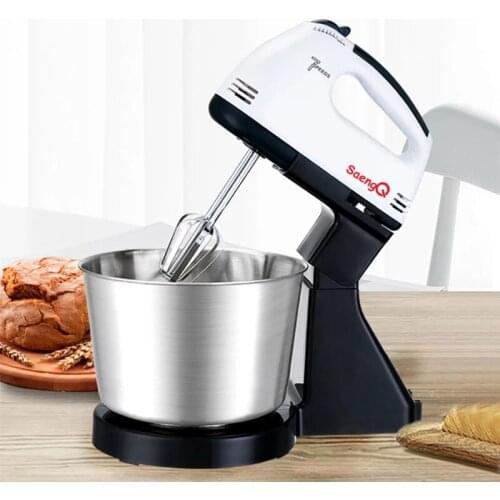 Electric Food Mixer 7 Speed Table Stand Cake Dough Mixer Handheld Egg Beater Blender Baking Whipping Cream Machine