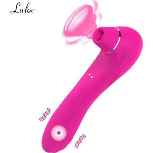 Dildo Sucking Vibrators for Woman Oral Tongue blowing Suction Vibrator Female for Clitoris Stimulator Erotic Sex Toys For Adults