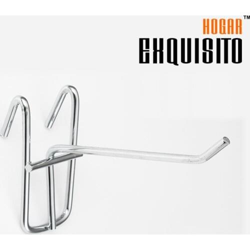Hardware Fitting Supermarket Wholesale Shelf Hook Accessories Mesh Grid Hook Jewelry Hole Board Plate Hook EH1001-20