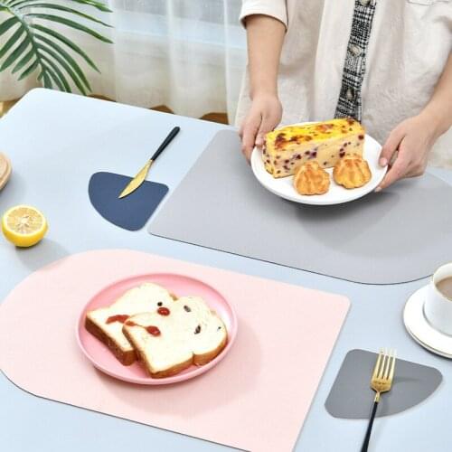 Leather Placemat Waterproof Heat Pad Household Hotel Restaurant Placemat and Heat Insulation Table Mat Creative Plate Mat