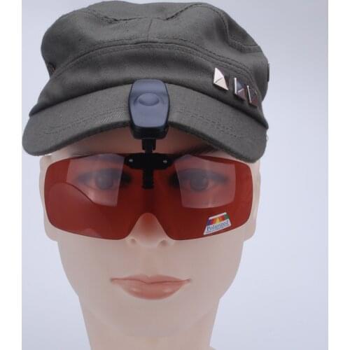 Vazrobe Clip on Polarized Sunglasses Men Women Fishing Glasses Flip Up Clamp Cap Night Driving Glasses UV400 Adjustable Lens