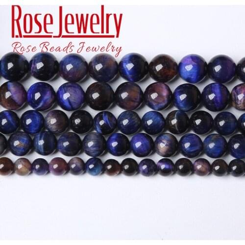 Natural Colorful Tiger Eye Stone Agates Round Beads Smooth Loose Beads For Jewelry Making DIY Bracelet Accessories 4 6 8 10 12mm