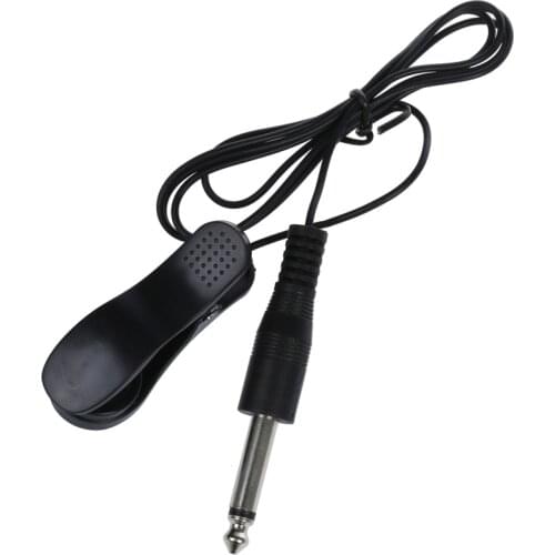 New Hot Universal General Guitar Acoustic Clip On Pickup Piezo Contact Microphone Black