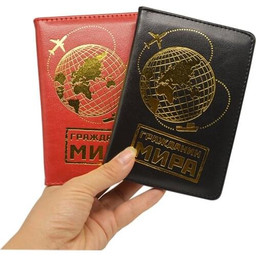 Map Travel Passport Cover Women Travel Wallet Passport Holder Document Organizer Pu Leather Covers for Passports