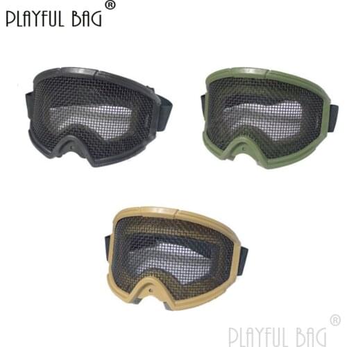 PB Playful bag CS tactical Goggles Protective Goggles Steel screen CS sport equipment Tactical Accessories Decoration toy QD33S