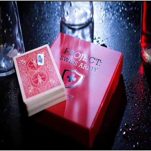 Project: Swiss Army (Gimmicks and Online Instructions) Card Magic Tricks,Close up,Illusions,Magia Toys,Mentalism,Street,Fun