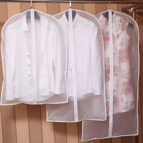 Dustproof Cloth Cover Bags Transparent Wardrobe Storage Bag Dust Cover Clothes Protector Garment Suit Coat Dust Cover