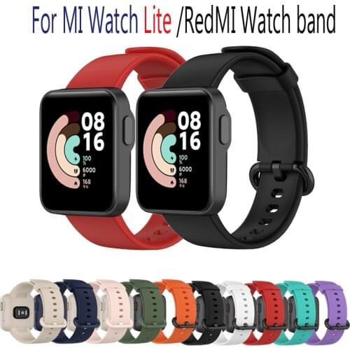 Silicone For RedMi Watch Band Silicone Watch Strap Mi Watch Lite For Xiaomi Mi Watch Lite Replacement Sport Bracelet Wristband