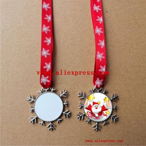 Sublimation christmas snowflake shape personalized blank consumables supplies hot transfer printing material 15pieces/lot