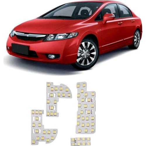 Novel-Car Interior Lights Interior Roof Ceiling Lights Car Interior Reading Light Kit for Honda Civic Fit 2006-2012