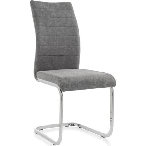 Fabric Dining Chairs Upholstered Dining Side Chairs High Back Dining Room Chairs Metal Home Kitchen Furniture Modern 1 PCS, Gray