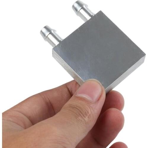 Hot New 40 X 40 X 12mm Aluminium Water Cooling Heatsink Block Waterblock Liquid Cooler For Computer CPU GPU Accessories
