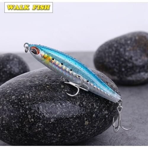 WALK FISH 1PCS Pencil Lure 8cm 16.1g Fishing Lures Hard Baits Minnow Winter Ice Fish Japan Fishing Tackle Whopper Swimbait