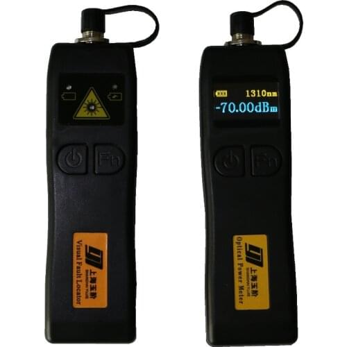 YJ320C -50~+26dBm Mini Handheld Optical Power Meter with YJ200P Fiber Optic Visual Fault Locator 10mw