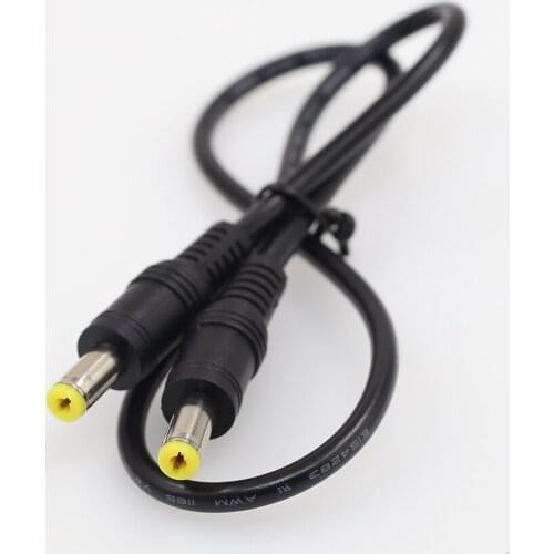 10pcs DC Cable 5.5x2.1mm Male To Male Cord 50cm 18AWG 5.5*2.1 Jack Power Cable