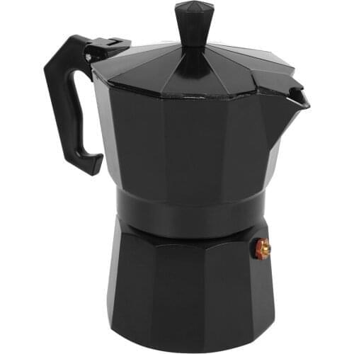 150ml 3Cup Aluminum Coffee Maker Pot Kitchen Accessory For Hone Office Coffee Shop Use Coffee Machine Stove