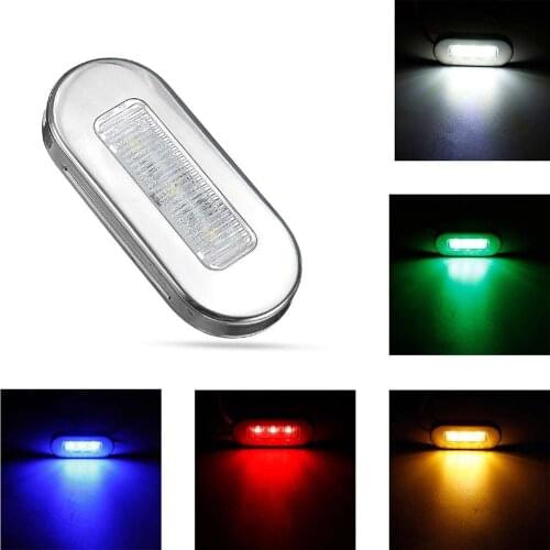 12V 3Led Car Yacht Stainless Steel Marine Led Navigation Light Red And Green Signal Lichter Naval Guided Ship 2pcs