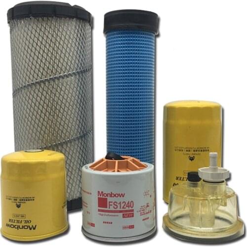 Free Shipping Fuel Filter for Lovol 60 Kobelco SK60C/60-8 4TNV94/98 Oil Filter Diesel Air Filter for Sumitomo 60 Engine