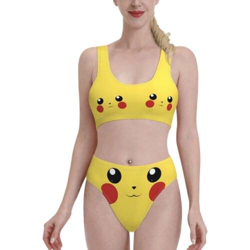 Bikinis Cute Superball Exotic 2021 Women Swimsuit high Waist dress sets Kawaii Anime Women bathing suit SwimSuit