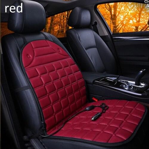 Car Seat Cushion Covers 12V Winter Warmer Thickening Auto Seat Heated Covers Hot Heater Pad Single Seat Cushion