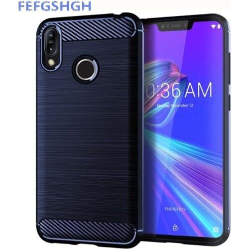 Carbon Fiber Cover For ASUS ZenFone Max M2 ZB632KL Case Rubber Silicone Phone Cases For ASUS ZenFone Max M2 ZB633KL Back Case