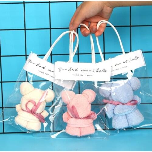 Colorful Mini Lollipop Shape Birthday Present Party Favor Gift Home Textile Wedding Wash Cloth Face Towel 20*20 cm