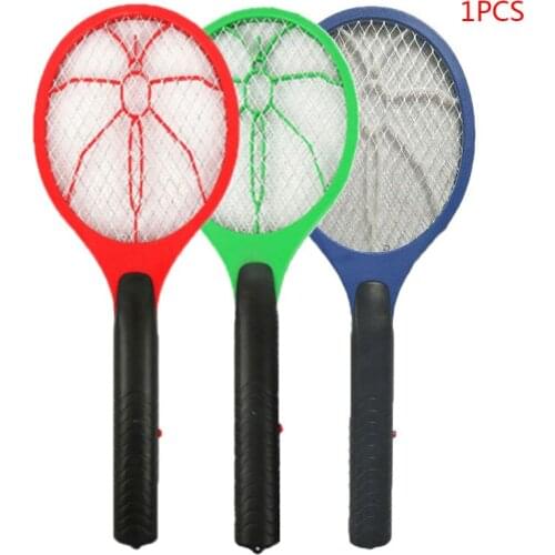 Electric Anti Mosquito Swatter Cordless Battery Power Insects Fly Killer Racket