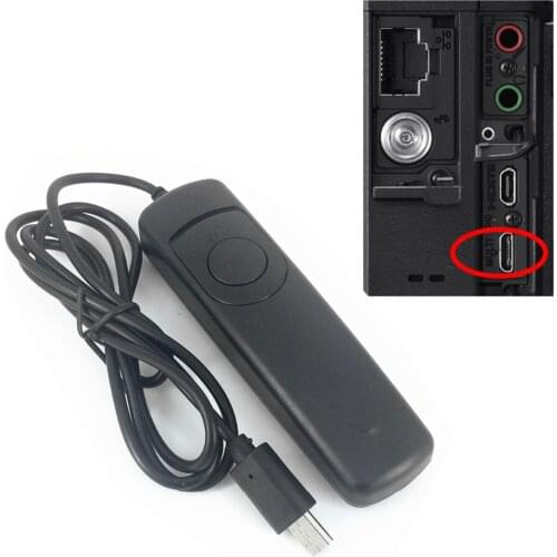 RM-VPR1 Remote Shutter Release Cable Control for Sony ZV1 A5100 A6600 A6500 A6400 A6100 A1 A9 A7R A7S II III IV RX100 M5 VPR1