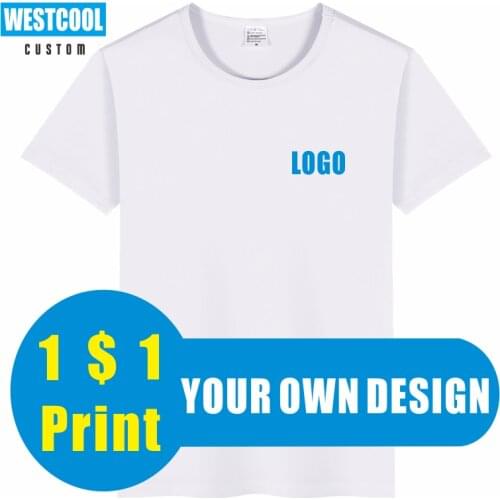 T-shirt Custom Logo Fashion Cheap T-shirt Embroidery Men And Women Cotton Clothing Tops Summer WESTCOOL 2020