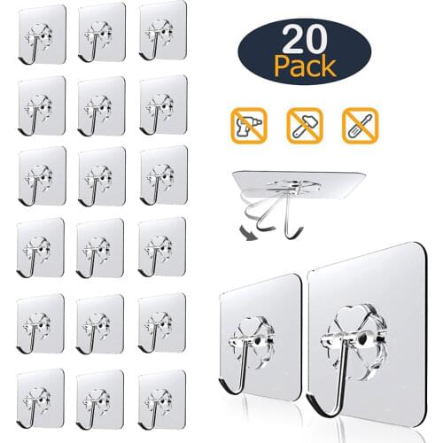 Hooks for Bathroom Self Adhesive Door Wall Hook Hanger Suction Cup for Kitchen Storage Towel Garlands Hanging Hooks