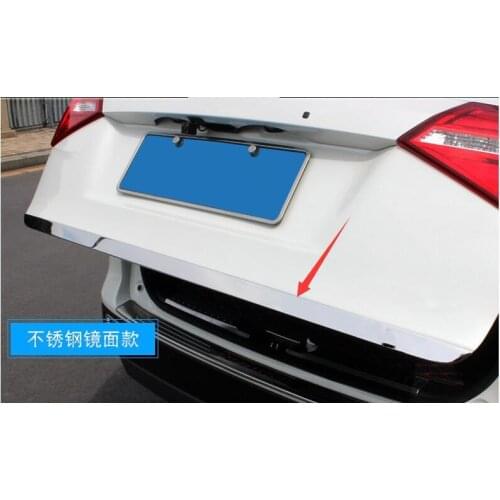 For Suzuki Vitara Tailgate Rear Door Bottom Cover Molding Trim Stainless Steel back door trim car Accessories 2018 2017 2016