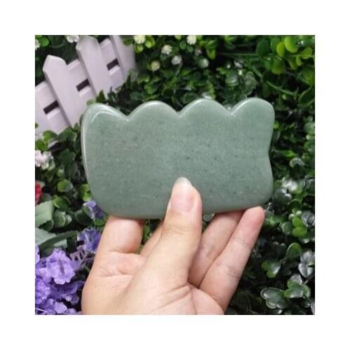 Jade Scrapping Plate Piece Of Blown Sand Tools Facial Back Body Guasha Plank Natural Material Chinese Medicine Care Tool