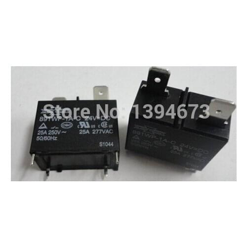 NEW relay 891WP-1A-C 24VDC 891WP-1A-C-24VDC 891WP1AC 24VDC DC24V 25A SONGCHU DIP4 10PCS/LOT