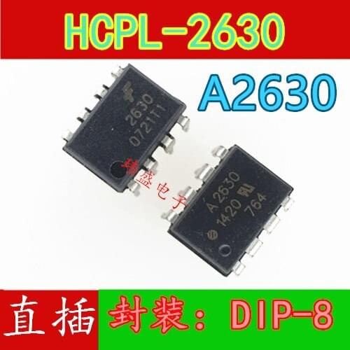 New HCPL-2630 A2630 DIP-8 optical isolator - Logic output can be straight