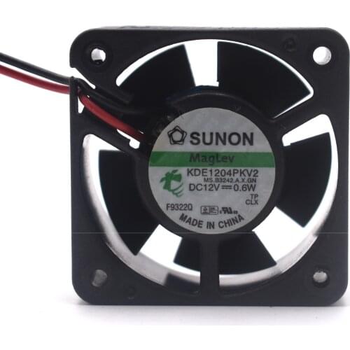 2pcs/Lots Original KDE1204PKV2 4cm 4020 DC 12V 0.6W 3-Lines silent cooling fan