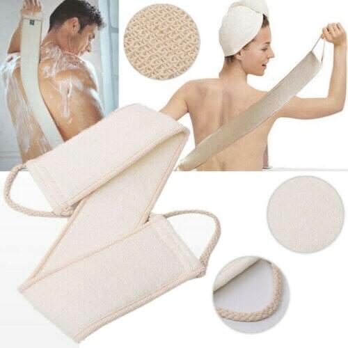 Exfoliating Back Scrubber Bath Shower Strap Loofah Spa Skin Brush Sponge Body Exfoliating Back Strap