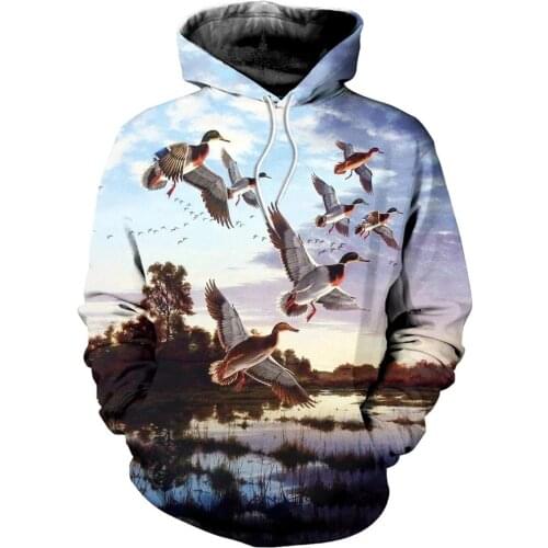 Drop shipping animal Duck 3D All Over Printed Hoodies Clothes Men Fashion Sweatshirt / zip Hoodie Unisex Casual Pullovers YZ589