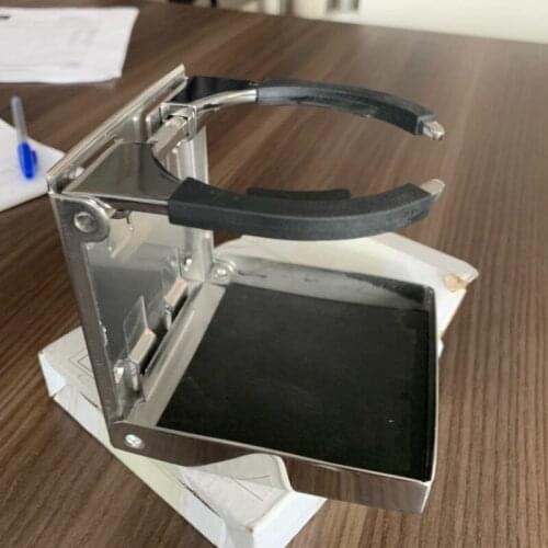 Stainless Steel Adjustable Folding Cup Drink Holder Auto Boat Drink Cup Can Bottle Holder for Marine Boat Car Truck RV
