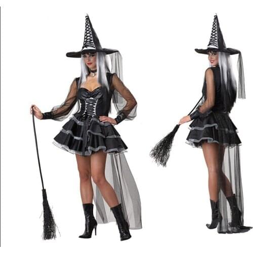 Sexy Witch Costume Deluxe Adult Womens Magic Moment Costume Adult Witch Halloween Fancy Dress