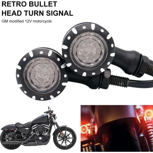 NEW Motorcycle Turn Signal Light DC12V LED Red Brake Light Vintage Bullet Blinker Turn Signal Tail Light for Suzuki Honda Yamaha