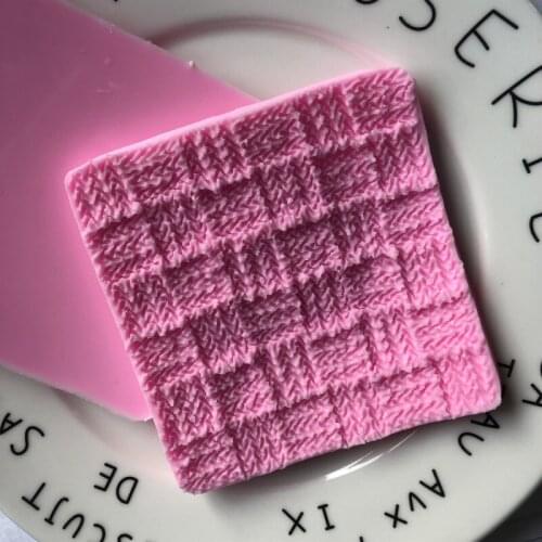 Sweater Knitting Fondant Silicone Mold Cake Border Moldes D Silicona Para Fondant Cake Decorating Tools Baking Accessories