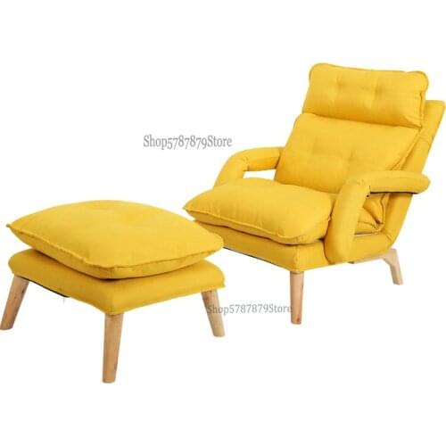 Foldable balcony bedroom net red Japanese lazy sofa chair single recliner simple modern sofa computer chair