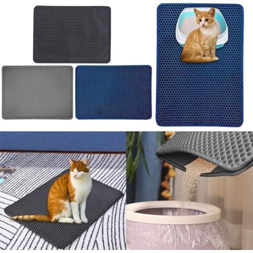 Foldable Cat Litter Mat Waterproof Bottom Toilet Pad Mat for Cat Kitten Dog Grooming Tool Pet Supplies
