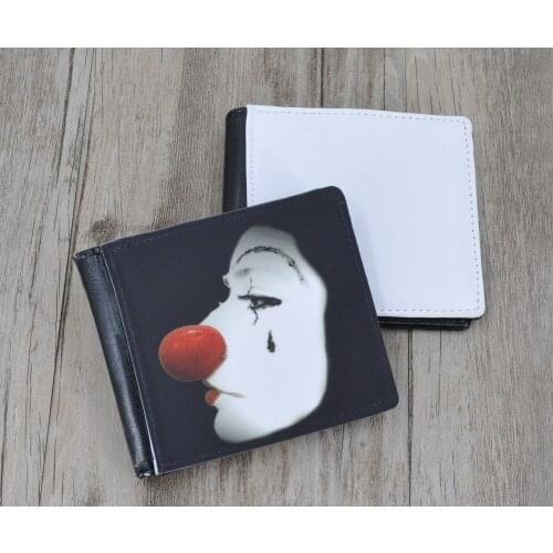 10pcs/lot wholesale Sublimation diy bag 2016 Print Bag Hot Saleing Men womenWallet Short Skin Wallets Purses Fashion