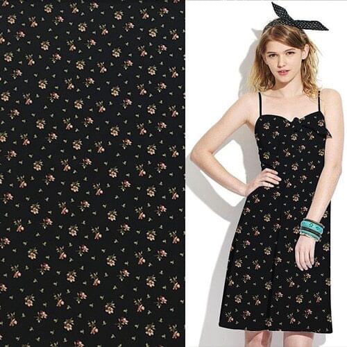 Pure silk fabric 100% silk crepe de chine fabric floral flower design 139cm width,SCDC1100